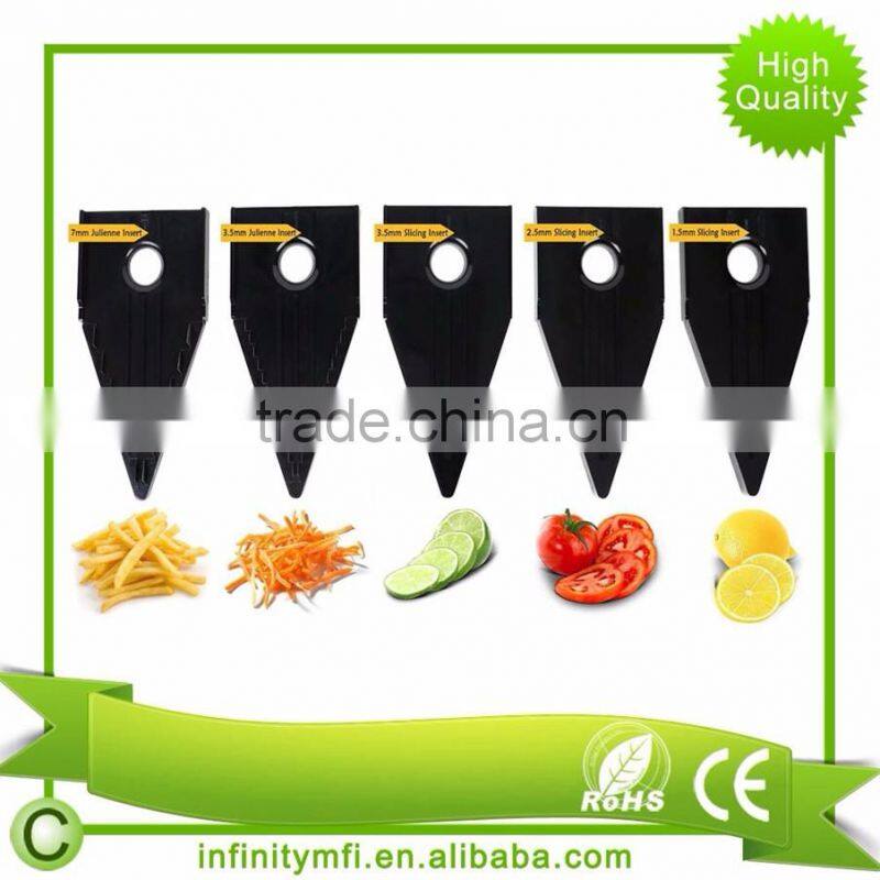 Professional V Blade Slicer INW1005B Black Recipes Vegetable Slicer Vegetable Cutter Julienne Chopper
