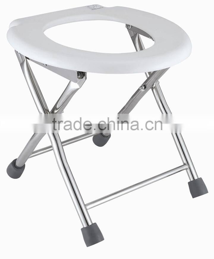 Simple folding aluminum commode chairs