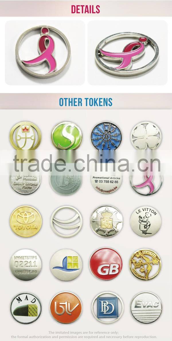 Best selling metal cheap custom coin euro pound silver token