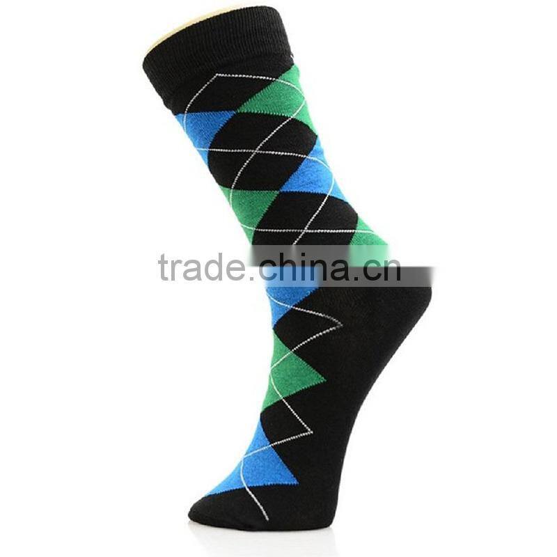 cotton mens custom argyle socks