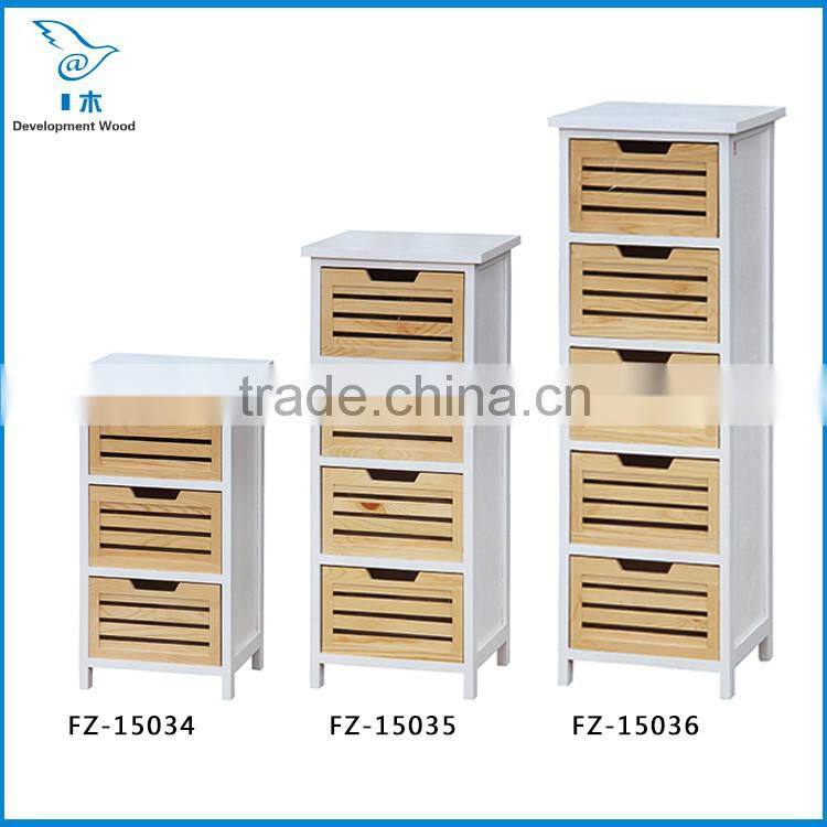 Paulownia Solid Wood Stair Furniture Bedside Cabinet