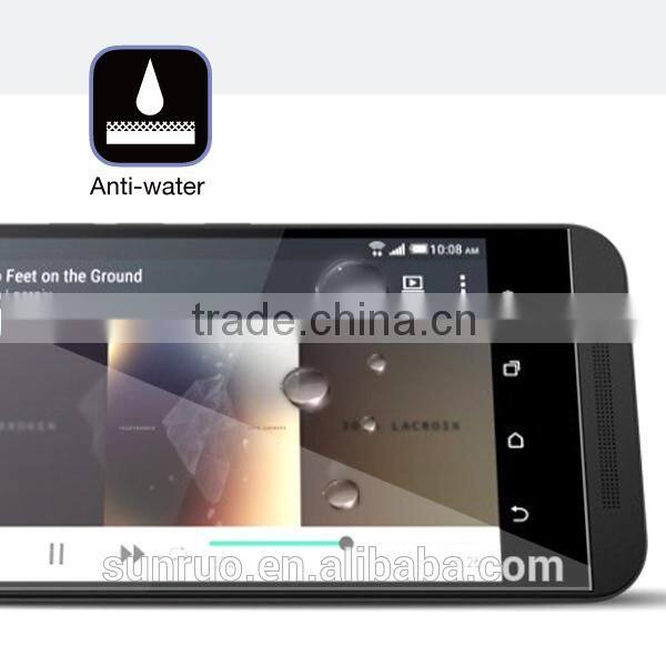 2.5D rounded edge clear tempered screen guard for HTC one m9