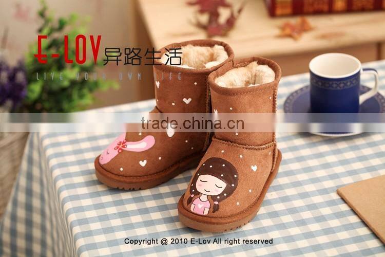 Hot sales high quality and cheap fur plush outdoor shoes
