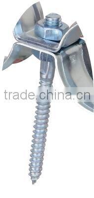 Double Pipe Clamps With Wood Thread Screw Pitch