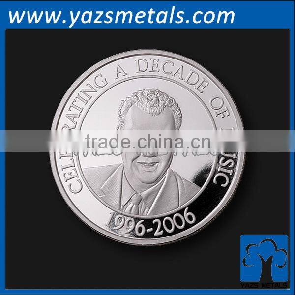 hot sales engrave metal enamel trolley coin