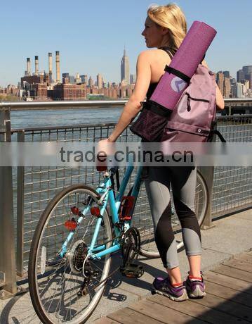 Yoga Mat Backpack; Multi-Purpose Crossbody Sling Backpack; Good for Hiking, Biking, Walking, Travel, Sport and Beach