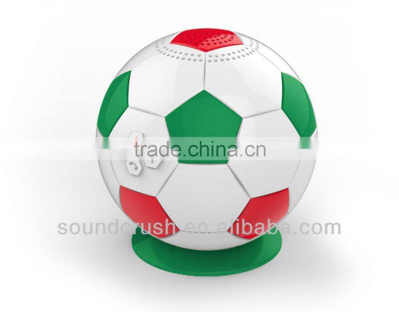 Shenzhen factory Sound Crush new products 2014 Football Bluetooth speaker innovative wireless pc speakers