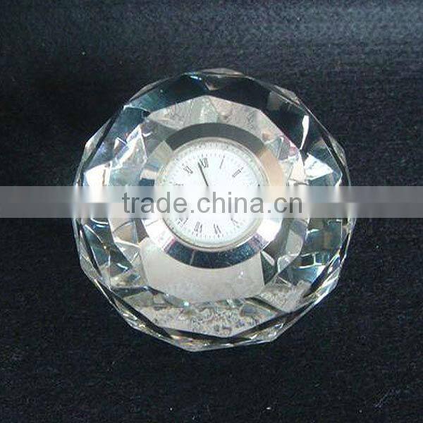 Crystal Table Clock, Crystal Desk Clock for Home Decoration