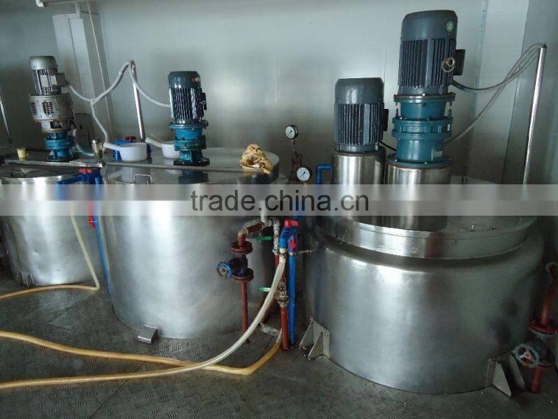 Blending tank shower gel/emulsifier mixing machin/ hand wash liquid soap making machine from Guangzhou lianhe
