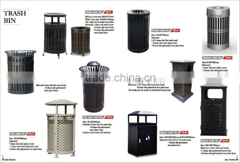 (BW40)Arlau distinctivel outdoor wooden trash bin