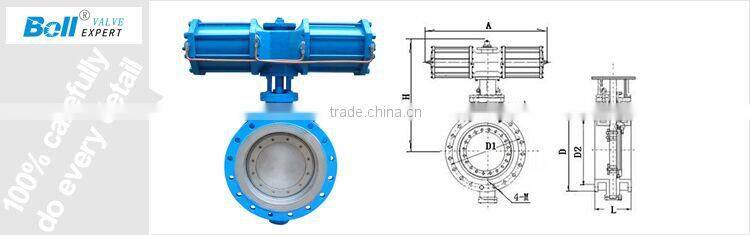 pneumatic stainless steel wafer type butterfly valve price