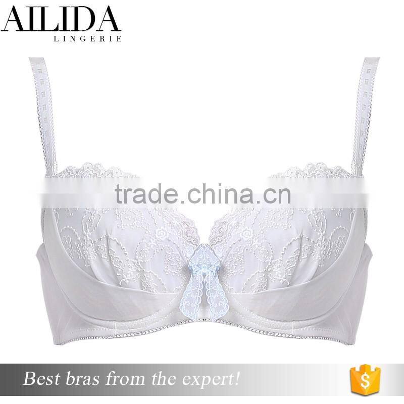 Ailida Hot Sale Lace High Quality Classic Solid Color Lace Trim Push up Bra