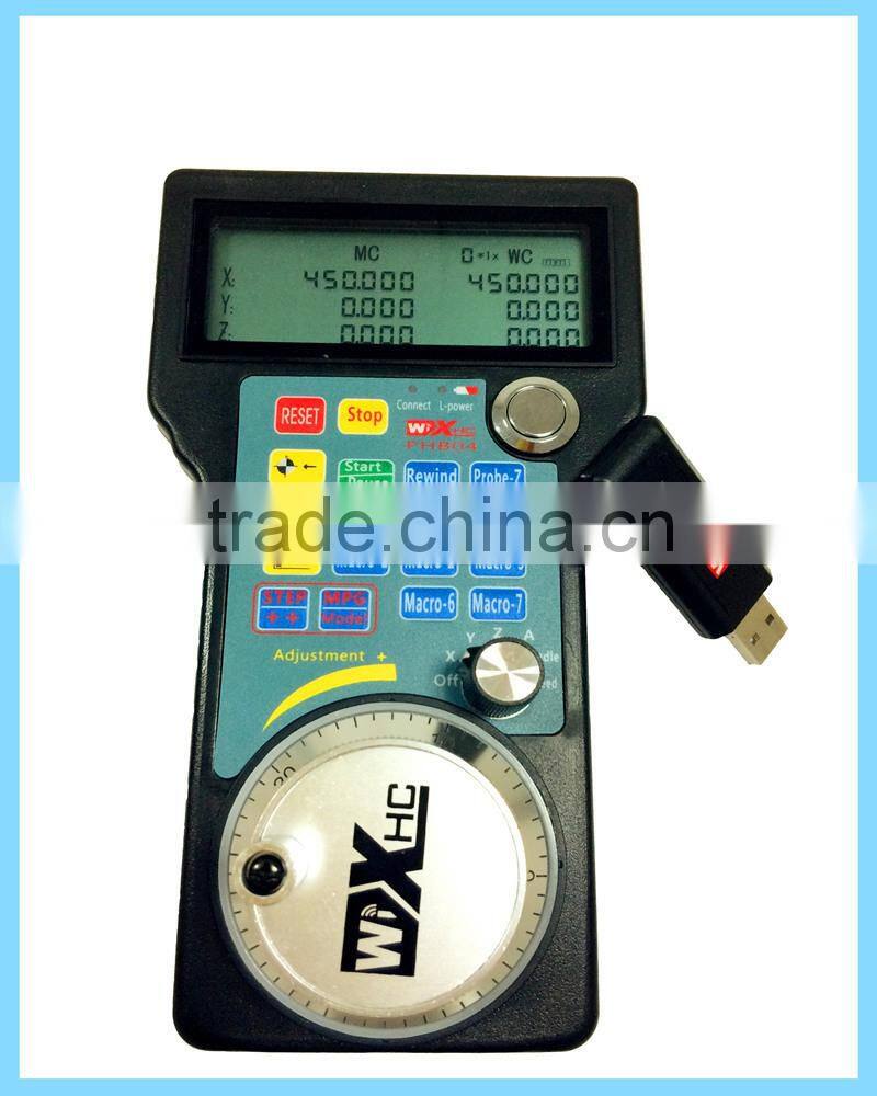 The Wireless cnc hand wheel controller to control CNC machine With USB, LCD, 3/4/6 AXIS.
