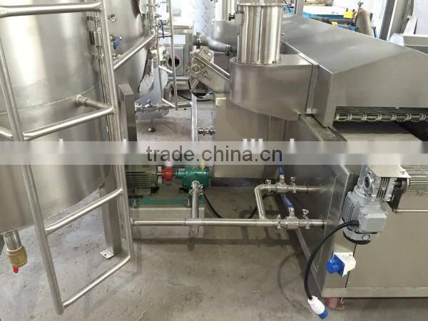 chicken nuggets frying machine continuous fryer