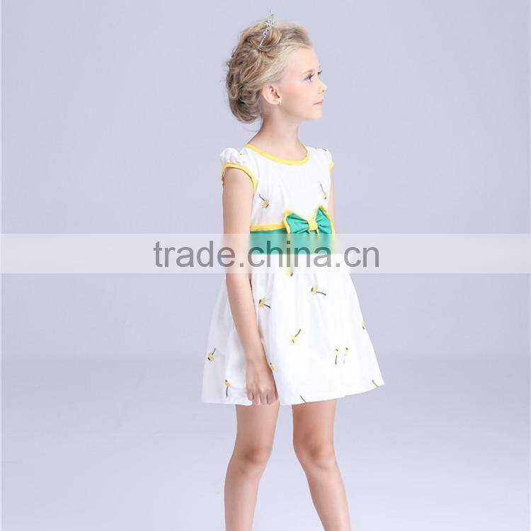 2016 OEM Service softtextile baby cotton frocks designs for 2-8 years girl