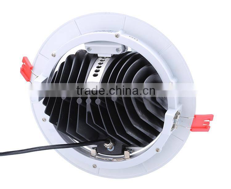 SHARP cob led downlight cutout hole 210~230mm 20w cob adjustable downlight