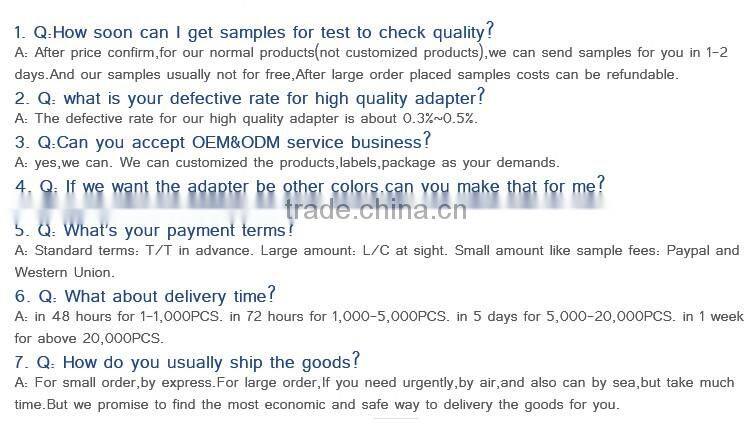 CE power charger 6.5mm 4.4mm connector 14v 3a for samsung laptop desktop charger 42w CE power charger