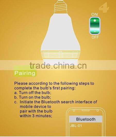 2016 RF Control Modern Style Smart Home LED Bulb Lighting 7W Multi Color Control By Wifi Phone App