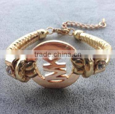 fashion vintage Pu leather lady leather bracelet wholesale