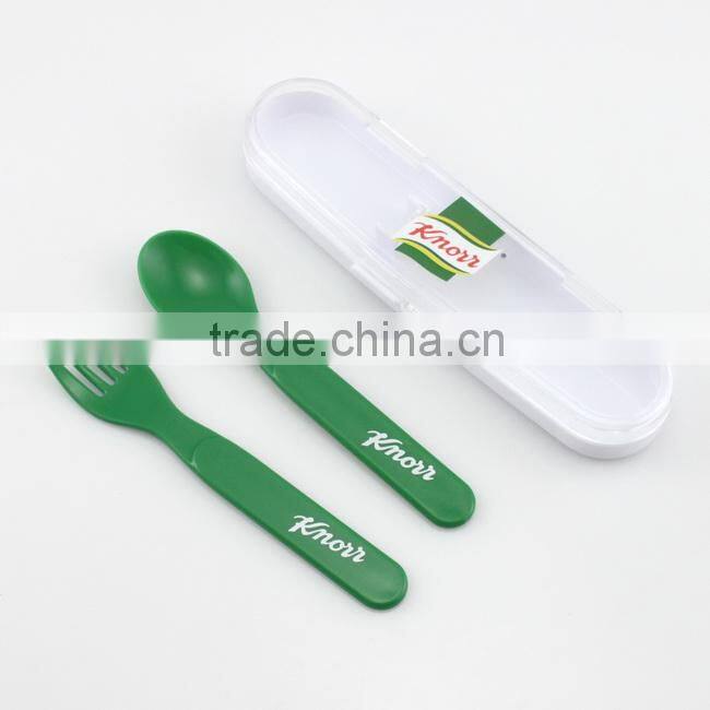 Portable plastic children camping set Plastic fork and spoon