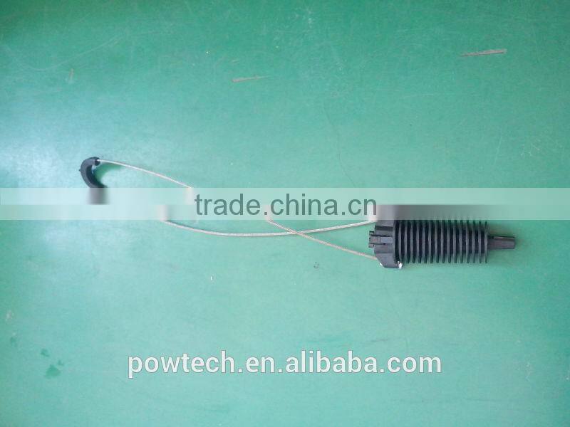 Plastic dead end clamp / FTTH cable tension clamp