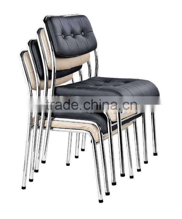 black leather visitor office chair AH-20