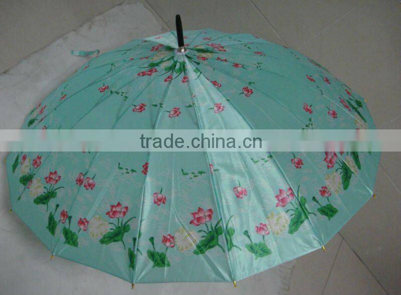 wholesale umbrella,satin umbrella,flower pattern umbrella