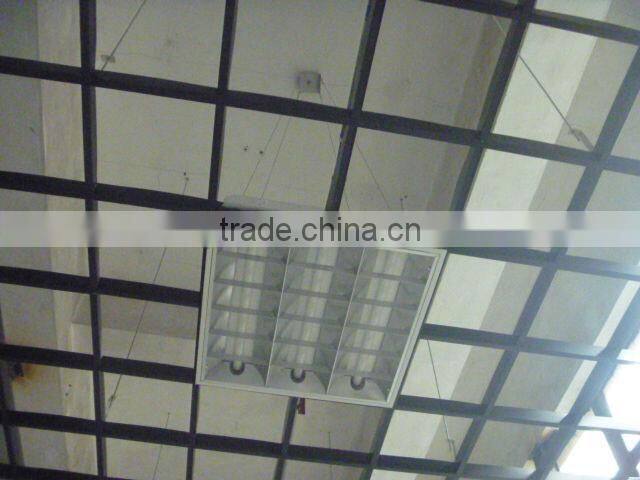Grid drop ceiling light fixture 3x18w