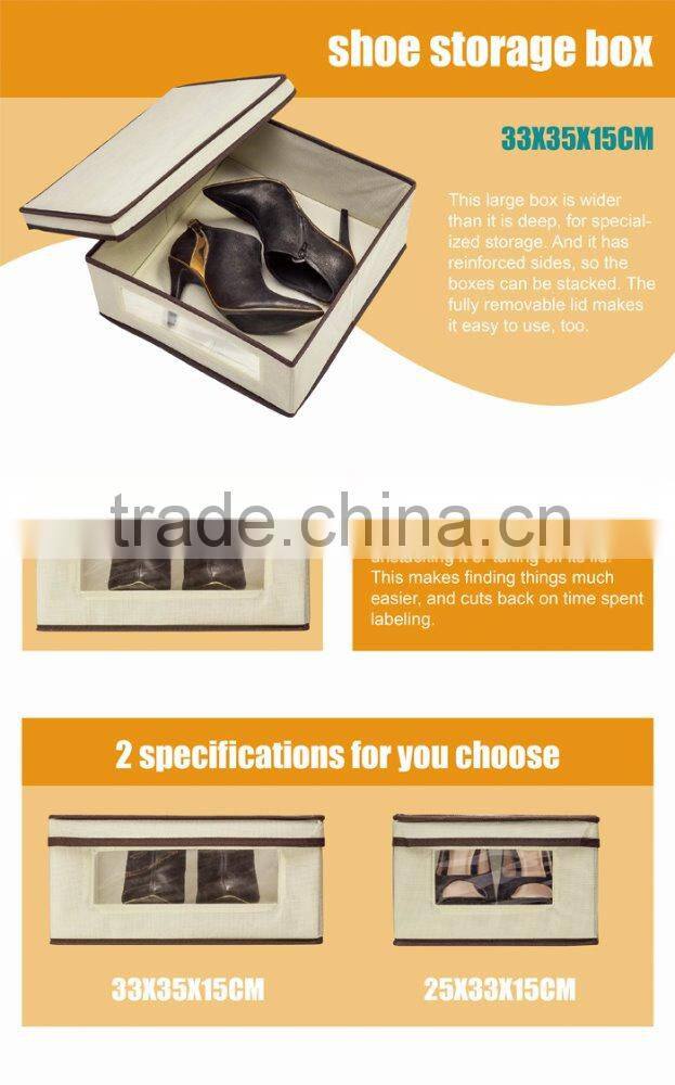 Stackable Latge Plain Cardboard Shoes Storage Boxes, Ladies Shoes Storage Boxes,