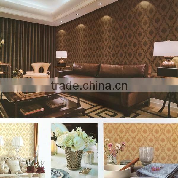 colorful flowers garden style vinyl wallpaper