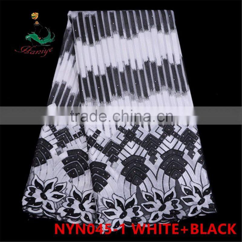 2016 Haniye african tulle lace fabric african tulle, lace fabric price/NYN45