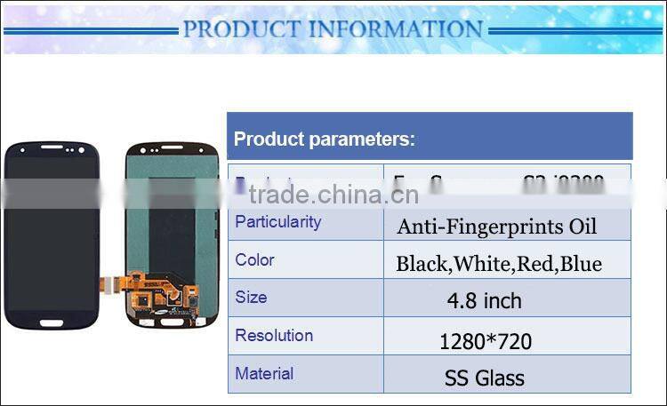 New arrival lcd touch screen for samsung galaxy s3 digitizer,for samsung galaxy s3 lcd screen