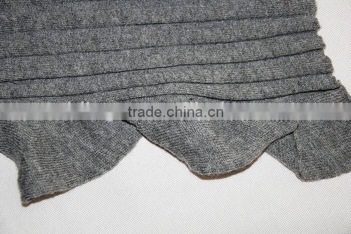 Ruffle Cashmere Knitting Scarf