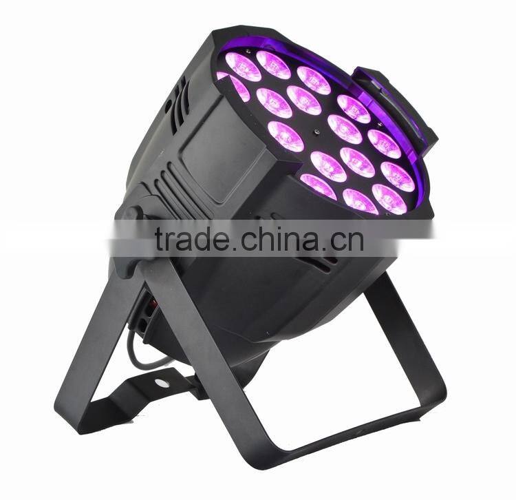 18*18W 6 in 1 RGBWA UV par56 led lamp