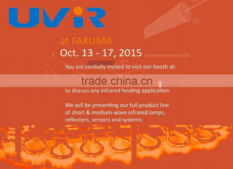 Infrared lamp heating element high efect reflectors