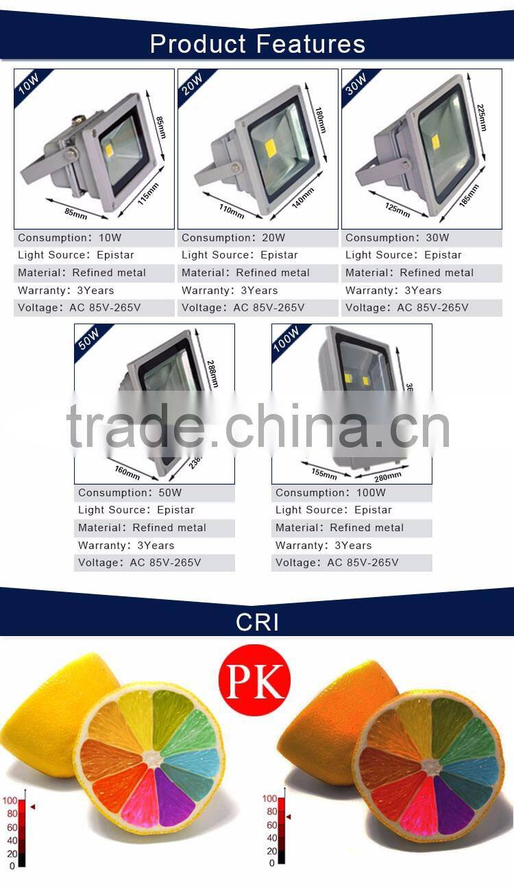Large Supply COB 50w led flood light