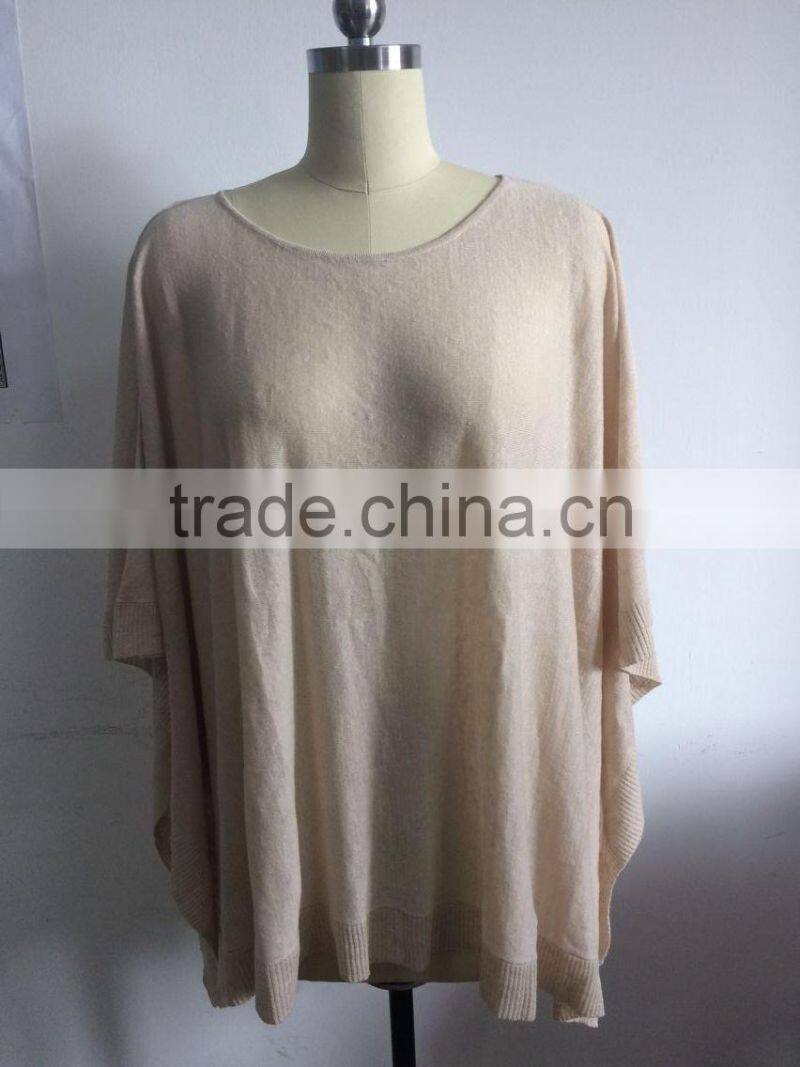 16JWL0414 100%linen woman summer light weight poncho
