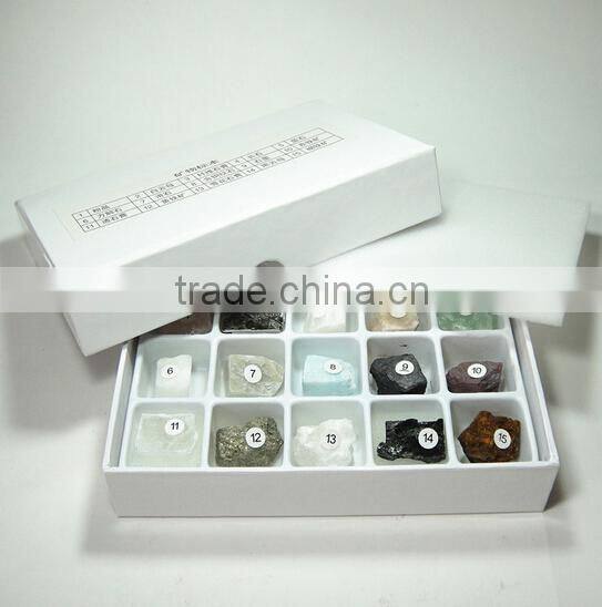 15 kinds of mineral specimens stone Packed Set