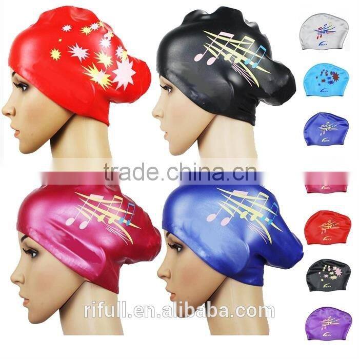 China factory wholesale silicone swim caps for long hair