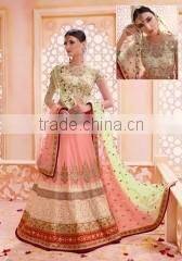 Ideal Embroidered Work A Line Lehenga Choli/indian lehenga online shopping