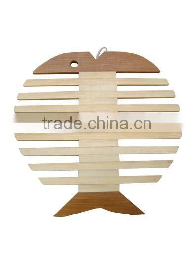 Fish-like Wood Pot Holder For One Dollar Item, Kitchenware