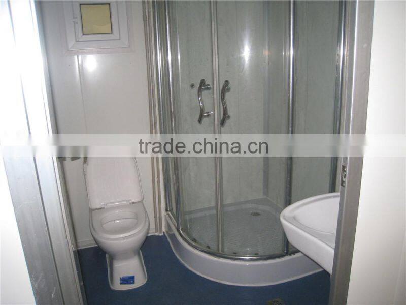 Movable foldable prefabricated container house flat