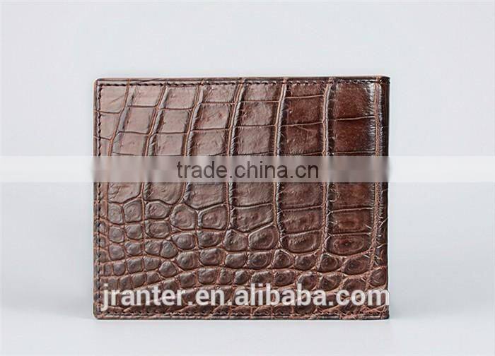 2016 Latest New Real Crocodile Leather Men Bifold Wallets,Custom Leather Wallet for Men
