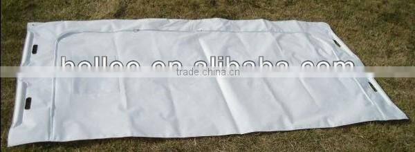 White /Black PVC MORTUARY CORPSE BODY BAG with handles