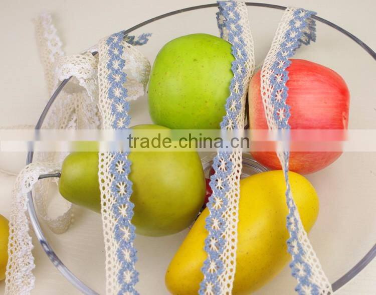 2016 african guipure Cotton ribbon trim crochet accessories lace 2001