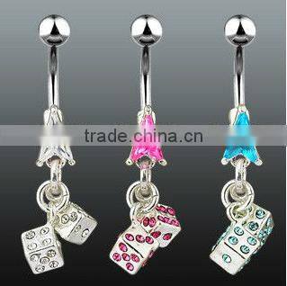 Acrylic belly navel piercings flower fleshed color navel ring make navel belly button rings