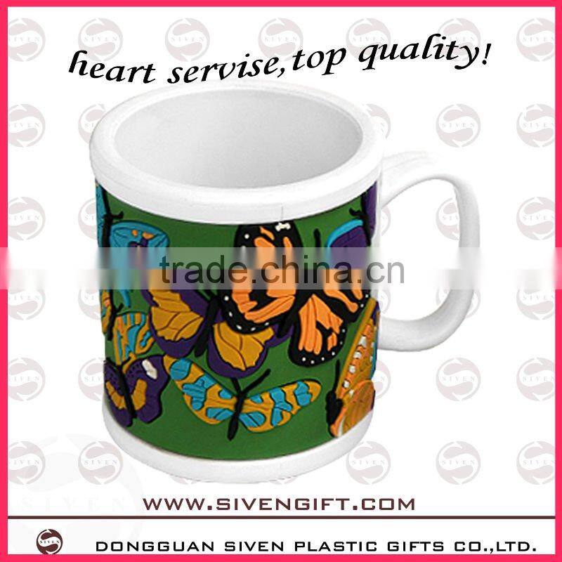 2014 customized pvc + ABS advertise cup for promotion use