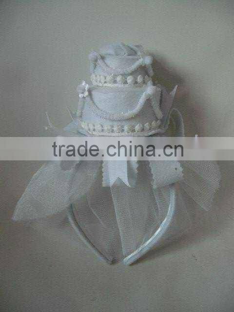 Pretty red glittered heart headband party costume