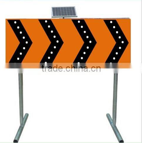 customized solar outdoor construction led flashing arrow sign, solar arrow sign