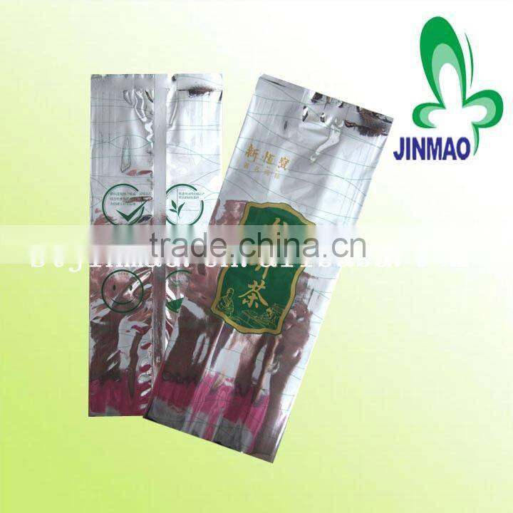 Recyclable side gusset tea package bag with flexible valve